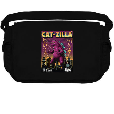 Cat-zilla Kaiju Pets Retro Poster tiny thumbnail