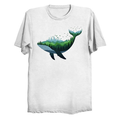 Floating Forest Whale Double Exposu tiny thumbnail