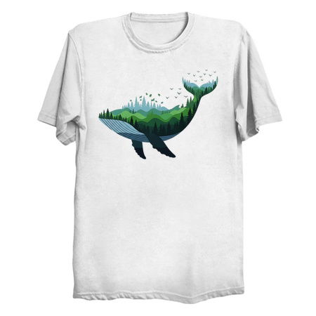 Floating Forest Whale Double Exposu tiny thumbnail