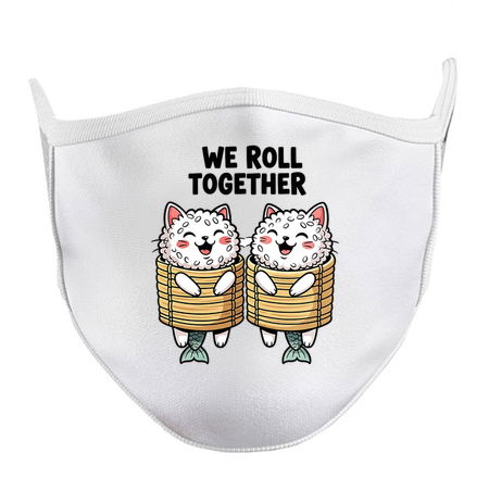 We Roll Together Kawaii Sushi Cats tiny thumbnail