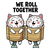 We Roll Together Kawaii Sushi Cats tiny thumbnail