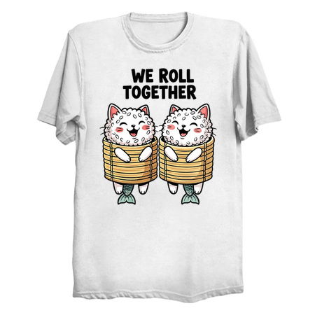 We Roll Together Kawaii Sushi Cats tiny thumbnail