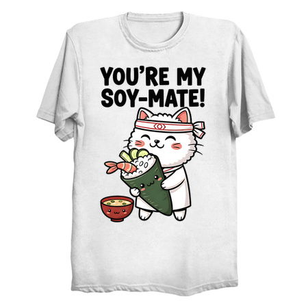 You’re My Soy-Mate Kawaii Sushi Cat tiny thumbnail