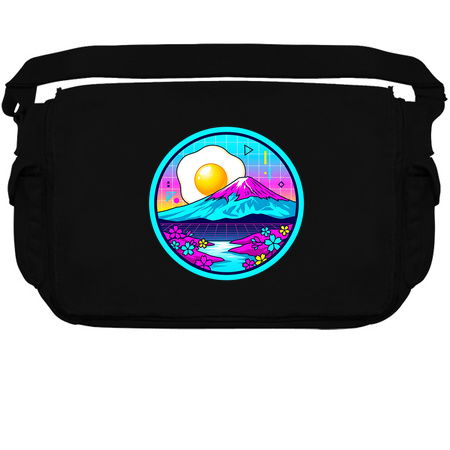 Vaporwave Mount Fuji Rising Egg Sun tiny thumbnail