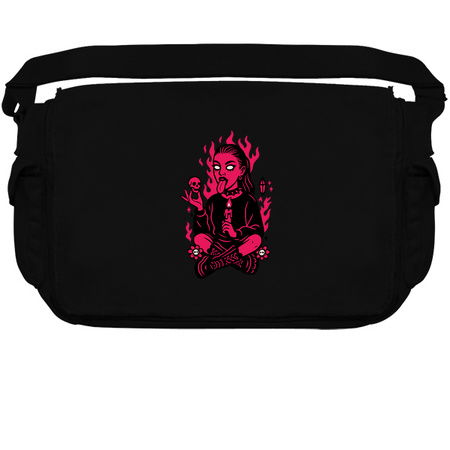 Goth Girl in Pink Flames Occult Vib tiny thumbnail