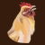 Cute Smiling Farm Chicken Portrait tiny thumbnail