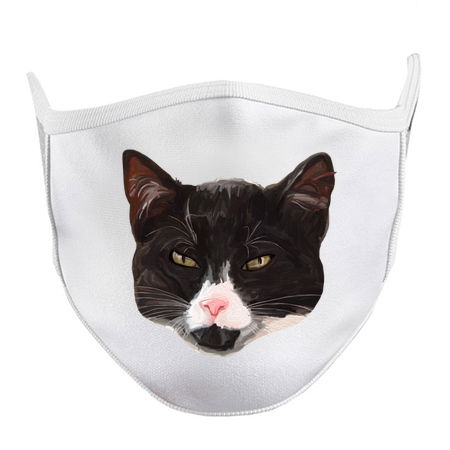 Cute Black and White Tuxedo Cat tiny thumbnail