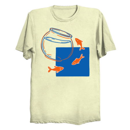 Fish Out of Water Surreal Goldfish tiny thumbnail