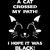 Love Black Cat Crossed Path Goth tiny thumbnail
