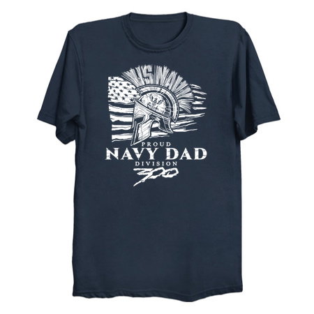 Proud Navy Dad Div 300 All White tiny thumbnail