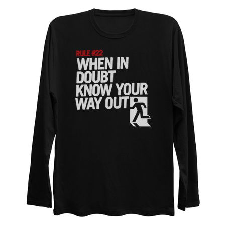 Rule #22 When in Doubt Know Your Way Out tiny thumbnail