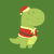 Cute Santa T Rex Holidays Dinosaur tiny thumbnail