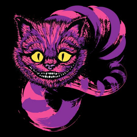 Grinning like a Cheshire Cat (purple version) - NeatoShop