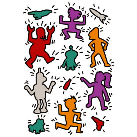 Haring Futurama - NeatoShop