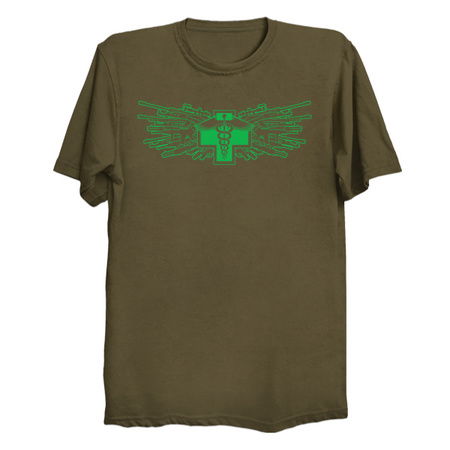 Medic-Caduceus-With-Guns-Green tiny thumbnail