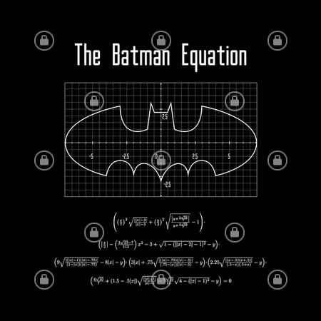Batman Graph Formula Batman Equation Shirt