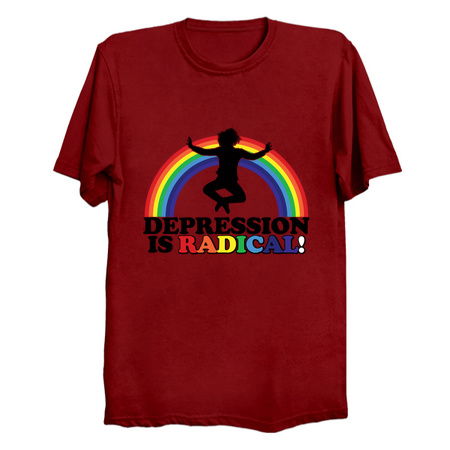 Depression Is Radical! (Girls-Light Colors) tiny thumbnail