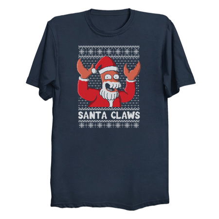 Zoidberg Santa Claws Christmas ugly sweater tiny thumbnail