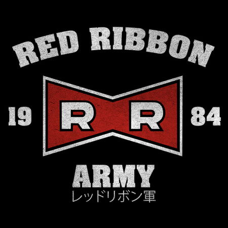 Red ribbon hot sale army shirt