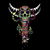Psychedelic Skull and Snake Totem - Color tiny thumbnail