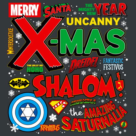 Hero Holidays Xmas Christmas Hanukkah Kwanzaa Saturnalia Solstice Neatoshop