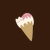 Kawaii cat on top of an ice cream cone tiny thumbnail