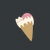 Kawaii cat on top of an ice cream cone tiny thumbnail