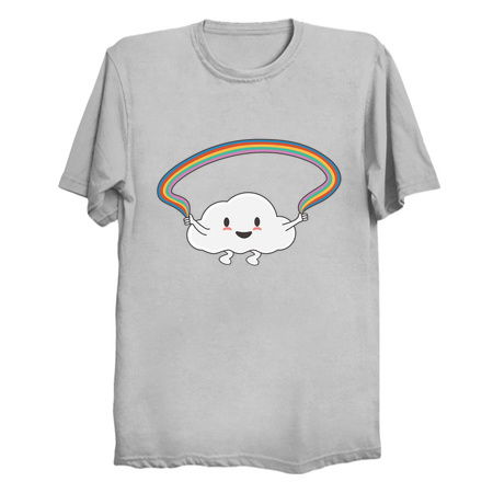 Kawaii cloud is skipping rainbows tiny thumbnail