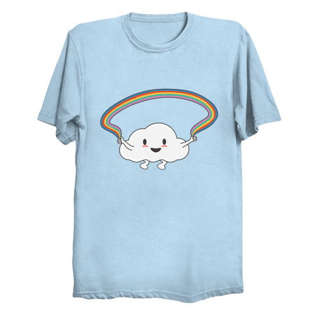 Kawaii cloud is skipping rainbows tiny thumbnail