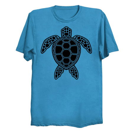 Green Sea Turtle Design - Black - NeatoShop