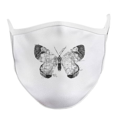 Butterfly Wanderlust Black and White tiny thumbnail