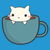 Cute Coffee Cat In A Mug tiny thumbnail