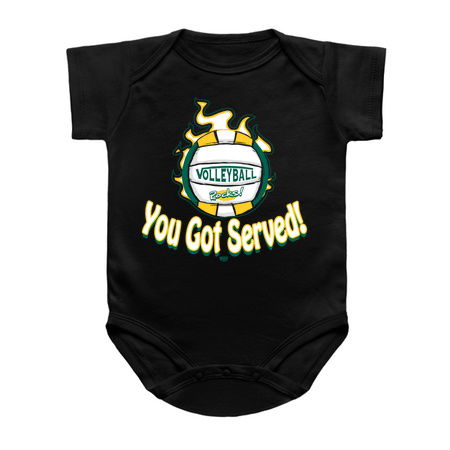 You Got Served Green Yellow Volleyball T-Shirt tiny thumbnail