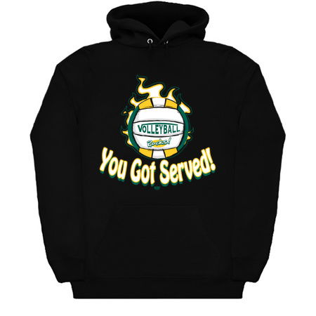You Got Served Green Yellow Volleyball T-Shirt tiny thumbnail