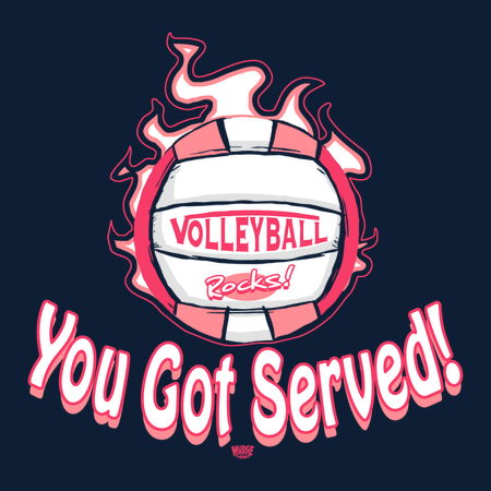 You Got Served Pink Volleyball T-Shirt - NeatoShop