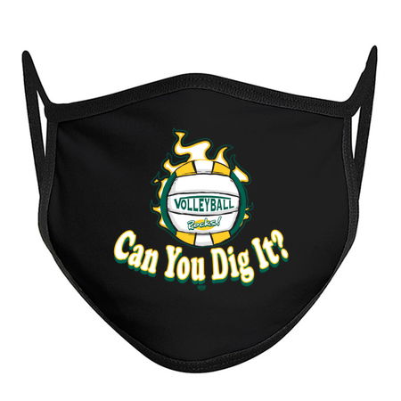 Can U Dig It Green Yellow Volleyball T-Shirt tiny thumbnail