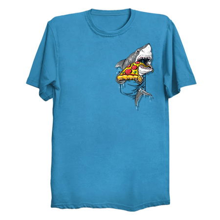 Pocket Great White Shark Shredding Some Pepperoni Pizza tiny thumbnail