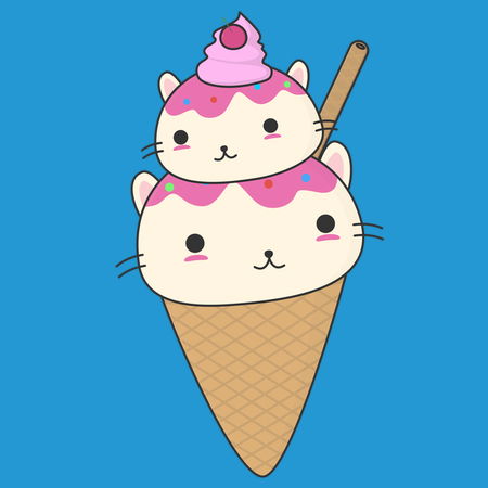 Cat ice 2025 cream shirt