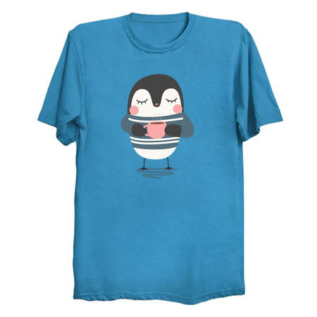 Penguin Drinking Coffee - NeatoShop