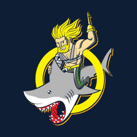 Shark Rider 90s - NeatoShop