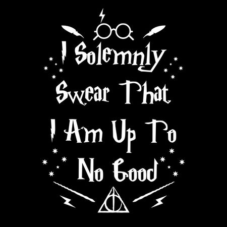 I solemnly swear that I am up to no good on We Heart It