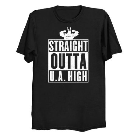 Straight outta U.A High - Boku no hero academia T-shirt tiny thumbnail