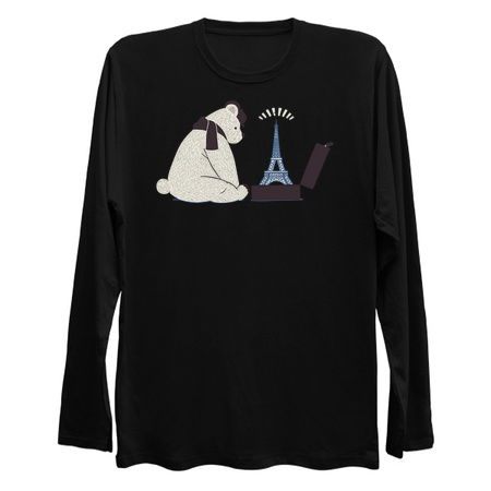 Traveler Tourist Eiffel Tower Bear Paris tiny thumbnail