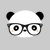 Hipster Panda Bear tiny thumbnail