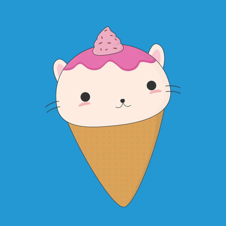 Little Cat Is Actually An Ice Cream Cone NeatoShop