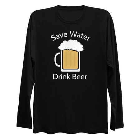 Save water drink beer funny alcohol joke tiny thumbnail