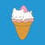 Pink Kitten on a ice cream cone is kawaii tiny thumbnail