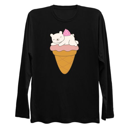 Sleepy Polar Bear Ice Cream Cone Is Kawaii tiny thumbnail