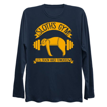 Sloths Gym lets train hard tomorrow tiny thumbnail