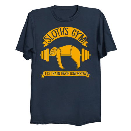 Sloths Gym lets train hard tomorrow tiny thumbnail